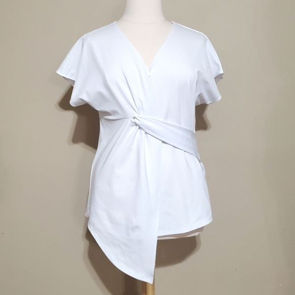 Asymmetrical Wrap Blouse - Picture 2 of 6